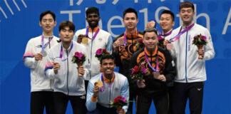 Chirag Shetty/Satwiksairaj Rankireddy clinch the gold medal at the 2022 Asian Games. (Photo: AFP)