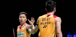 Aaron Chia/Soh Wooi Yik Start Strong at 2023 Japan Masters. (photo: Shi Tang/Getty Images)