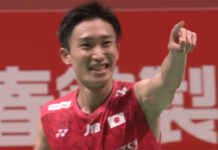 Kento Momota's formidable resilience has secured his spot in the Japan Masters quarter-finals.