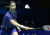 China's badminton sensation Gao Fangjie beats Olympic Champion Carolina Marin in China Open semi-finals. (photo: AP)