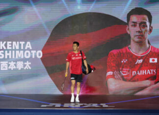 Kenta Nishimoto enters the China Masters final. (photo: Fred Lee/Getty Images)