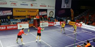 Playing with Hendra Setiawan (red shirt, right) would be beneficial to the other Malaysian players