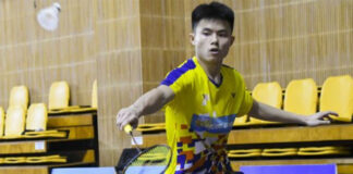 Justin Hoh's remarkable performance propels him into the second round of the Syed Modi International. (Photo: BAM)