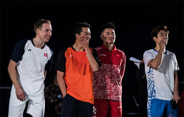 The Legends' Vision in Korea - Peter Gade, Taufik Hidayat, Lin Dan, Lee Yong-Dae (from Left). (photo: Yonex)