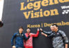 The Legends' Vision in Korea - Lee Yong-Dae, Lin Dan, Peter Gade, Taufik Hidayat (from Left). (photo: Yonex)