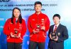 Zhao Yunlei, Chen Long, Akane Yamaguchi (from left)