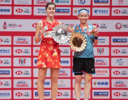 Tai Tzu Ying wins the 2023 BWF World Tour Title. (photo: Shi Tang/Getty Images)