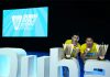 Goh V Shem/Tan Wee Kiong celebrate their men's doubles victory at the 2016 World Superseries Finals in Dubai. (photo: AFP)