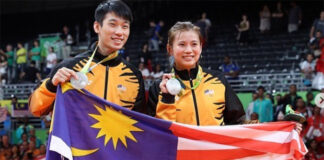 Goh Liu Ying (R) and Chan Peng Soon are the most successful mixed doubles pair in Malaysian badminton. (photo: AFP)