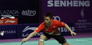 Wish Kenichi Tago could start playing international badminton again. (photo: Purple League)