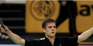 Vittinghus Hans-Kristian of Denmark meets Lee Chong Wei in the opening round of the Malaysian Open on Wednesday.