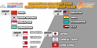 Malaysia was drawn alongside India, UAE, and Kazakhstan in Group B of the 2023 Asia Mixed Team Championships. (photo: Badminton Asia)