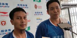 Hendra Setiawan/Mohammad Ahsan lose to Liang Wei Keng/Wang Chang at 2023 China Badminton Super League (CBSL). (photo: Weibo)