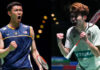 Lee Zii Jia and Ng Tze Yong advance to the 2023 All-England quarter-finals. (photo: Zac Goodwin/Shi Tang/Getty Images)