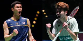 Lee Zii Jia and Ng Tze Yong advance to the 2023 All-England quarter-finals. (photo: Zac Goodwin/Shi Tang/Getty Images)